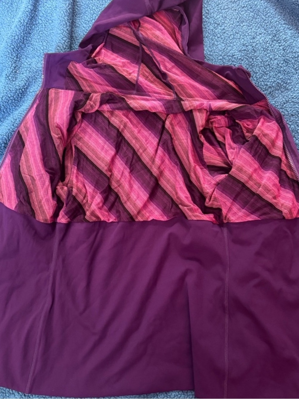 Lululemon Reversible Jacket Purple Pink Size 2 Hooded - Picture 4 of 7